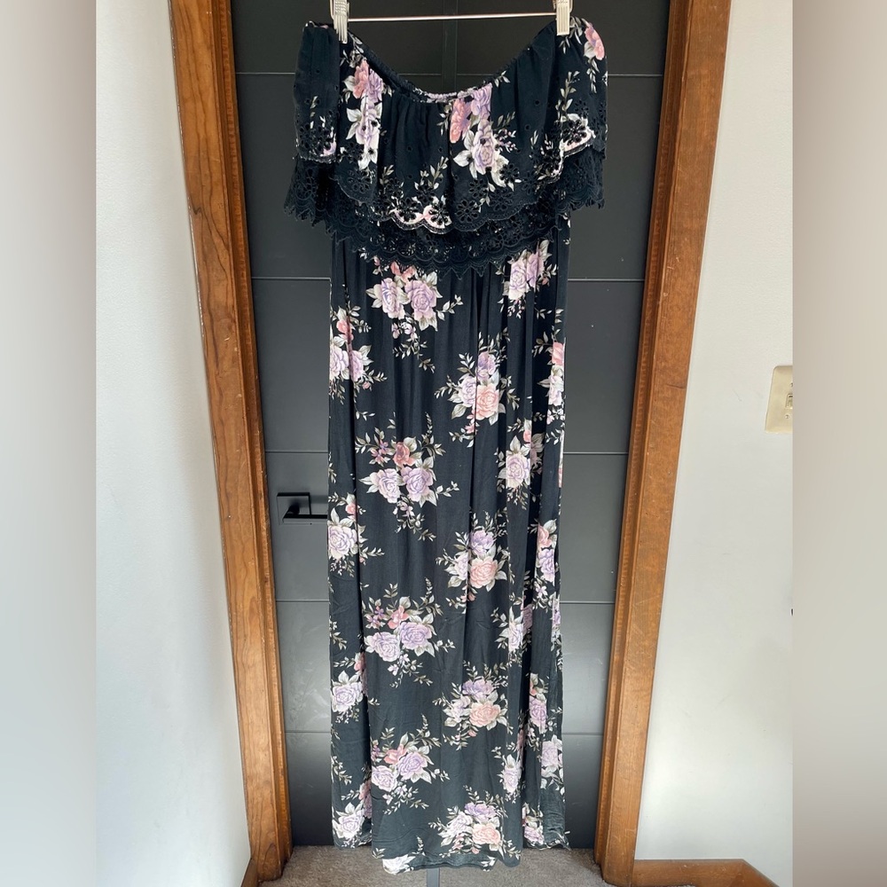 American Eagle Outfitters Black Floral Dress